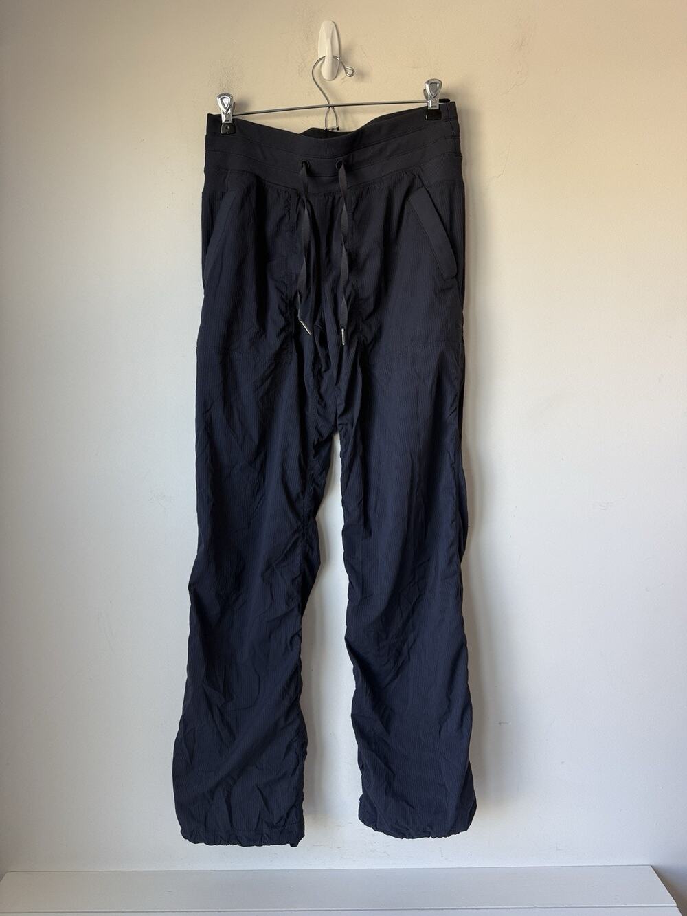 Lululemon Dance Studio Square Tag Pants Womens 6 Navy Cinch Ankle Drawstring 30"
